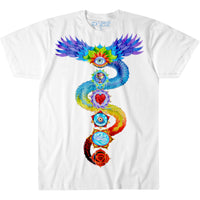 Thumbnail for Chakra White Athletic T-Shirt