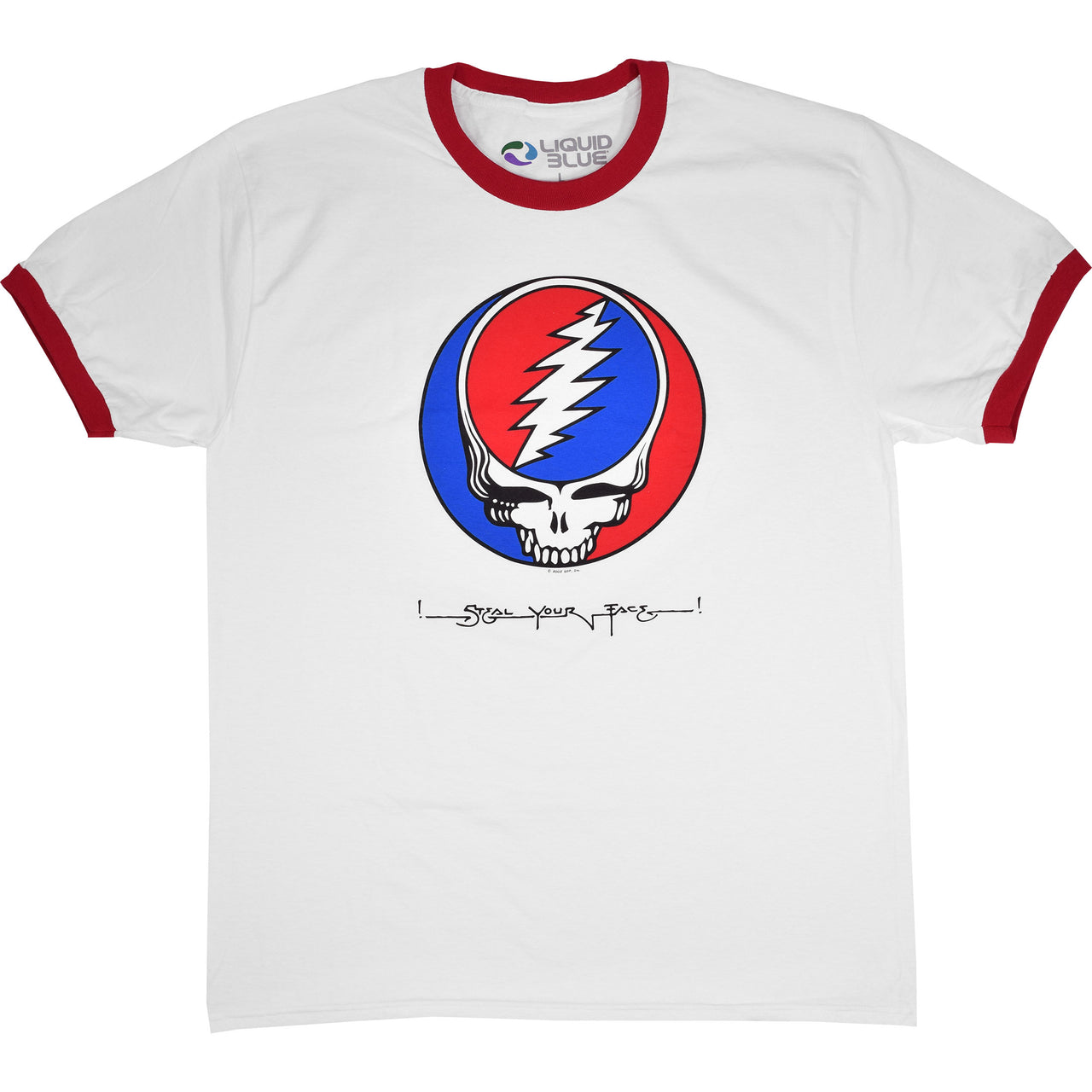 Steal Your Face Ringer White Ringer T-Shirt