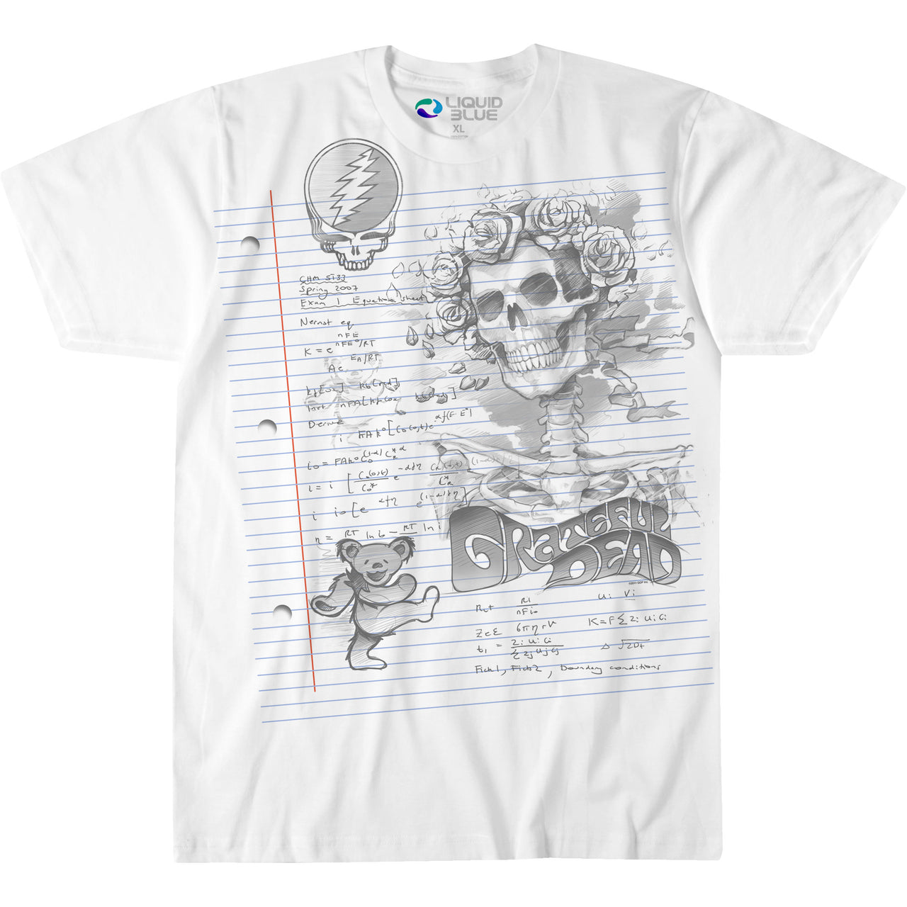 GD Sketch White Athletic T-Shirt