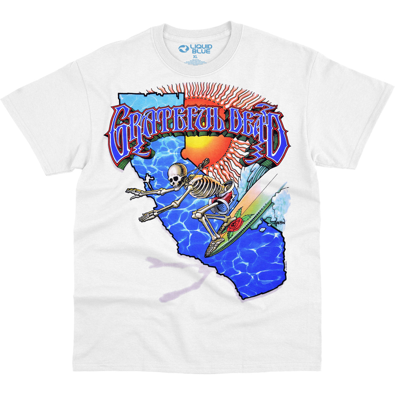 California Surfer White T-Shirt