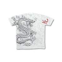 Thumbnail for White Dragon White Athletic T-Shirt