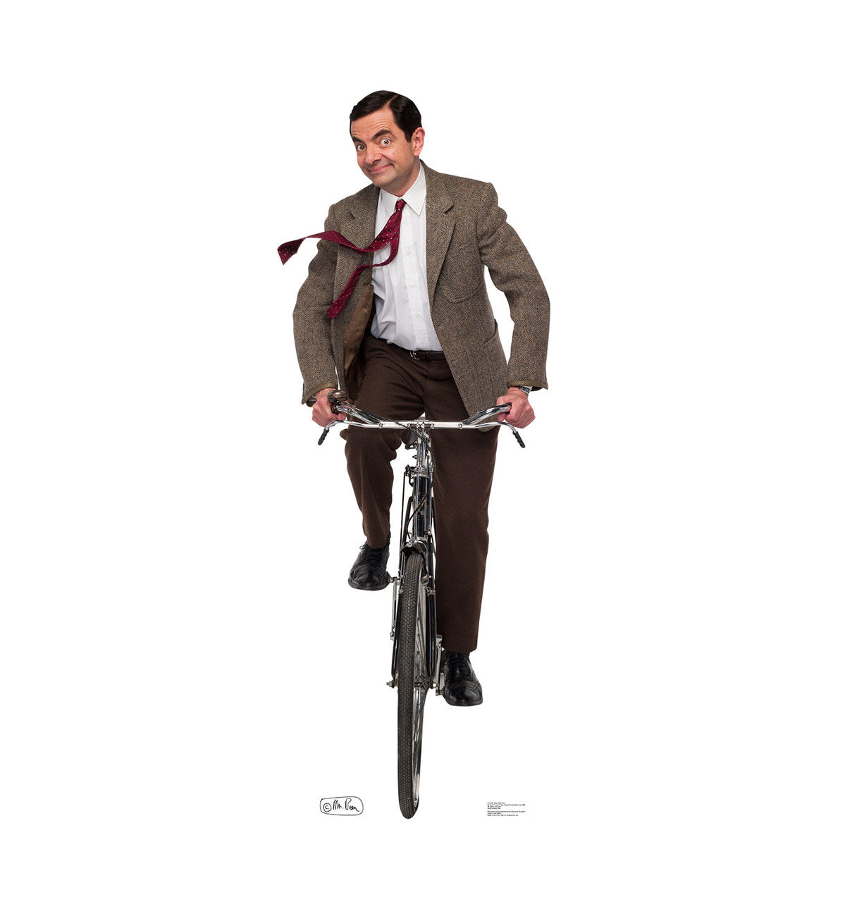 Life-size Mr. Bean Bike Ride Cardboard Cutout