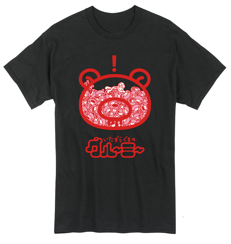 GLOOMY BEAR AND GLOOMY- GLOOMY BEAR IN THEHEART MENS T-SHIRT