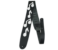 Thumbnail for Black / White Famous Guitar Strap with Musical Notes