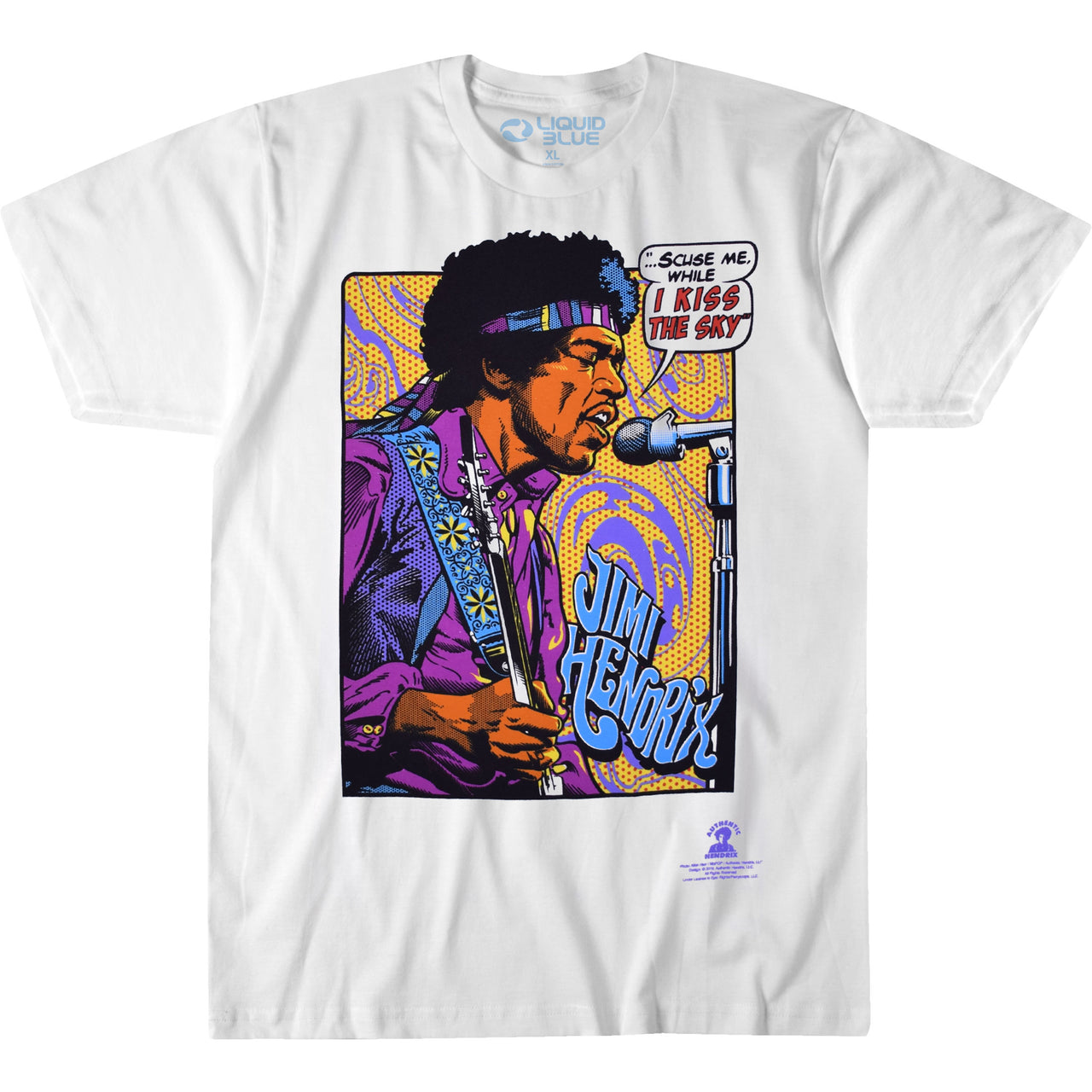 Hendrix Pop Art White T-Shirt