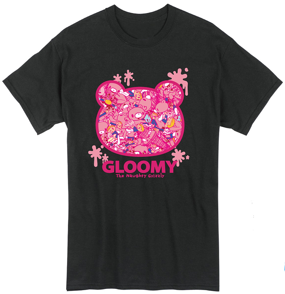 GLOOMY BEAR AND GLOOMY- BEAR IN HEAD ICON MEN'S T-SHIRT