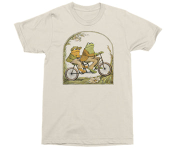 FROG AND TOAD RIDING BICYCLE T-SHIRT- 3 PC PPK ($10.00 EACH)