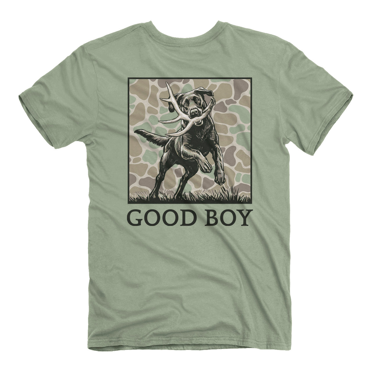 Good Boy Shed Fetch Small Chest Hit / Large Back Print