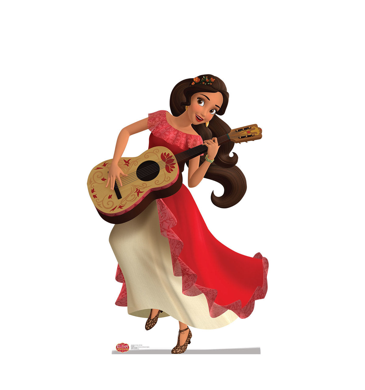 Elena with Guitar Cardboard Cutout