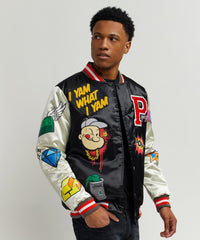 Thumbnail for Popeye Pow Satin Bomber W/ Chenille