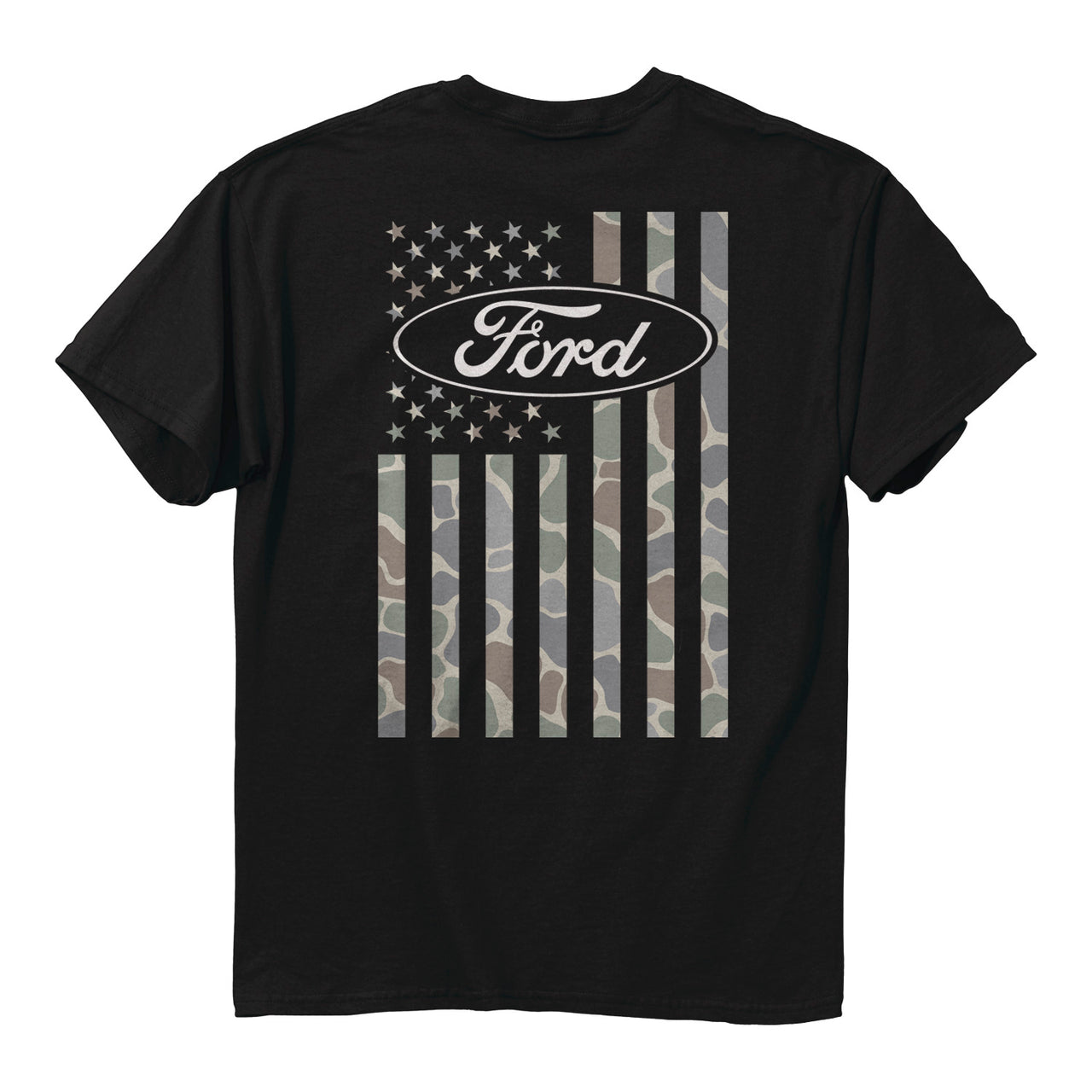 Ford Logo USA Camo Flag