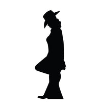 Thumbnail for Life-size Cowgirl Silhouette Cardboard Cutout