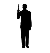 Thumbnail for Life-size Secret Agent Spy Silhouette Cardboard Cutout