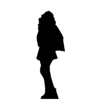 Thumbnail for Life-size Superhero Girl Silhouette Cardboard Cutout