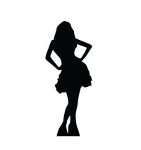 Thumbnail for Life-size Woman In Skirt Silhouette Cardboard Cutout