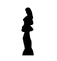 Thumbnail for Life-size Woman Side Profile Silhouette Cardboard Cutout