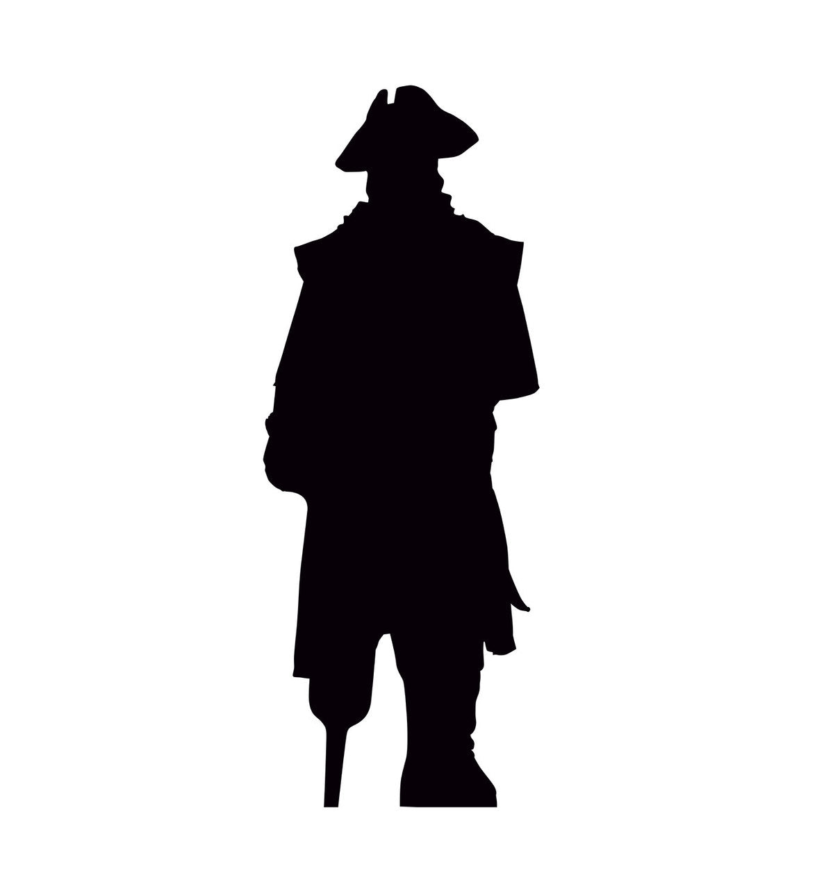 Life-size Pirate Silhouette Cardboard Cutout