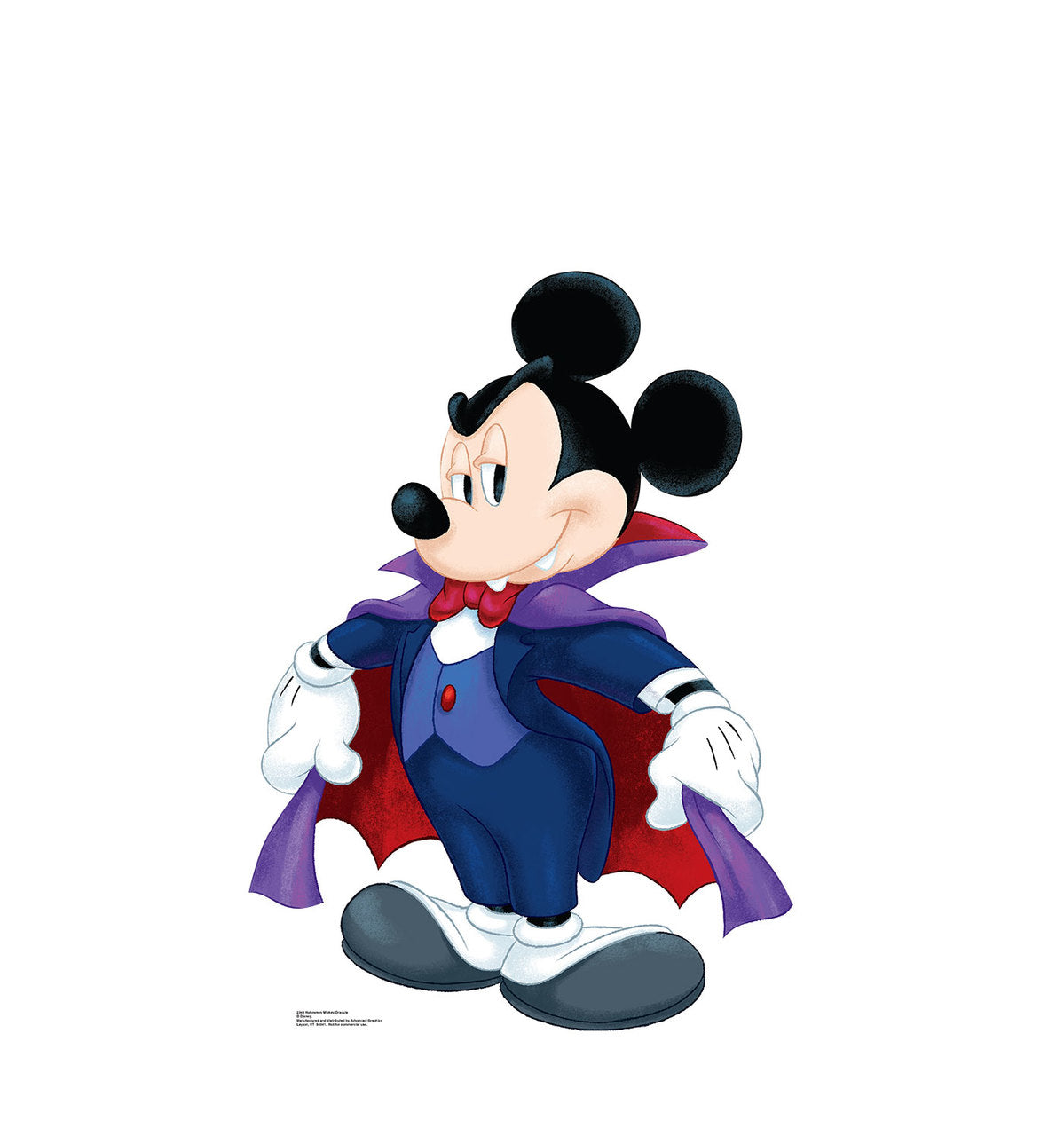 Life-size Halloween Mickey Dracula Cardboard Cutout