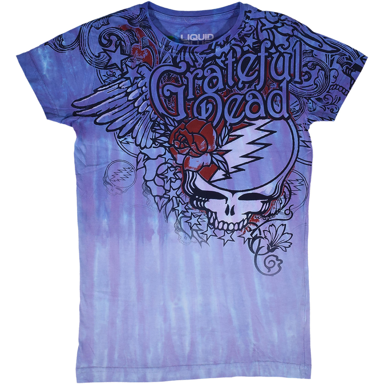Dead Flowers Tie-Dye Juniors Long Length T-Shirt