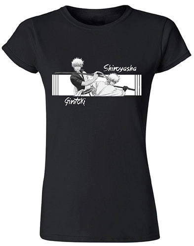 GINTAMA S3- GINTOKI AND SHIROYASHA JRS SCREEN PRINT T-SHIRT
