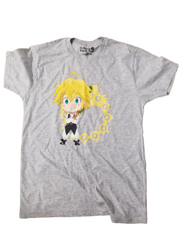 THE SEVEN DEADLY SINS- MELIODAS MEN'S SCREEN PRINT T-SHIRT