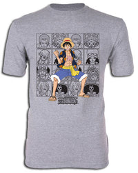 Thumbnail for ONE PIECE- DRESSROSA ARC STRAW HAT CREW PORTRAITS T-SHIRT
