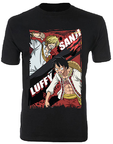 ONE PIECE- SANJI VS LUFFY MENS T-SHIRT  (DISC)