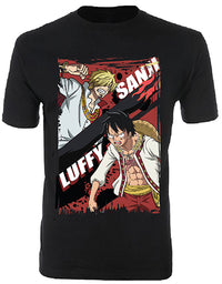 Thumbnail for ONE PIECE- SANJI VS LUFFY MENS T-SHIRT  (DISC)