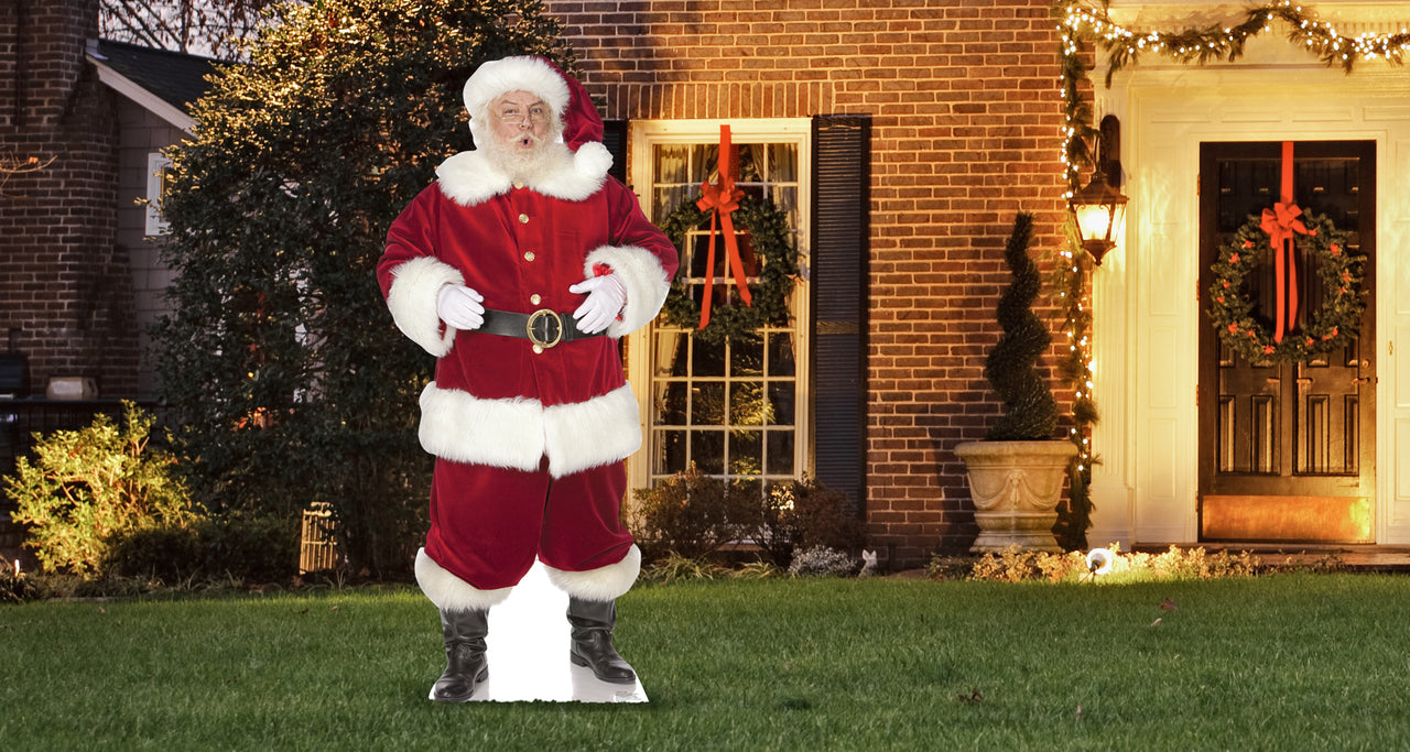 Life-Size Santa Clause Outdoor Cutout