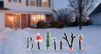 Thumbnail for Life-Size Believe Christmas Coroplast Outdoor Yard Sign