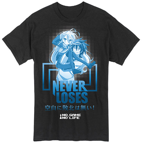 NO GAME NO LIFE- NEVER LOSES MEN T-SHIRT