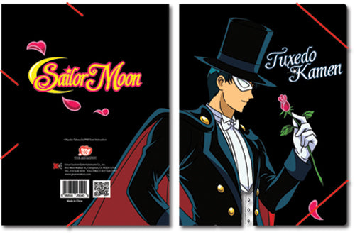 SAILOR MOON TUXEDO ELASTIC BAND FILE FOLDER