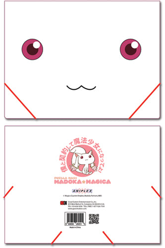MADOKA MAGICA KYUBEY ELASTIC BAND PP DOCUMENT FOLDER