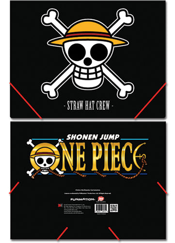 ONE PIECE RUFFY'S FLAG ELASTIC BAND DOCUMENT FILE FOLDER