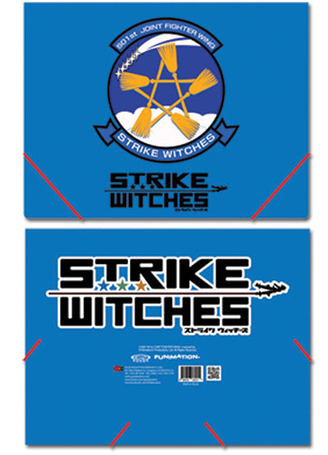STRIKE WITCHES LOGO ELASTIC BAND PP DOCUMENT FOLDER