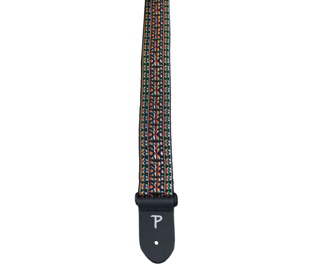 Multi Color Retro Hootenanny Poly Guitar Strap