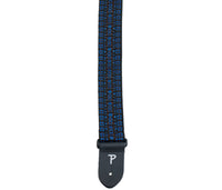 Thumbnail for Blue Retro Hootenanny Poly Guitar Strap