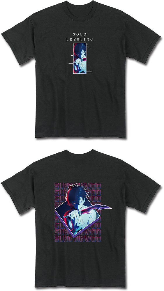 SOLO LEVELING - SUNG JINWOO BLACK MEN'S T-SHIRT