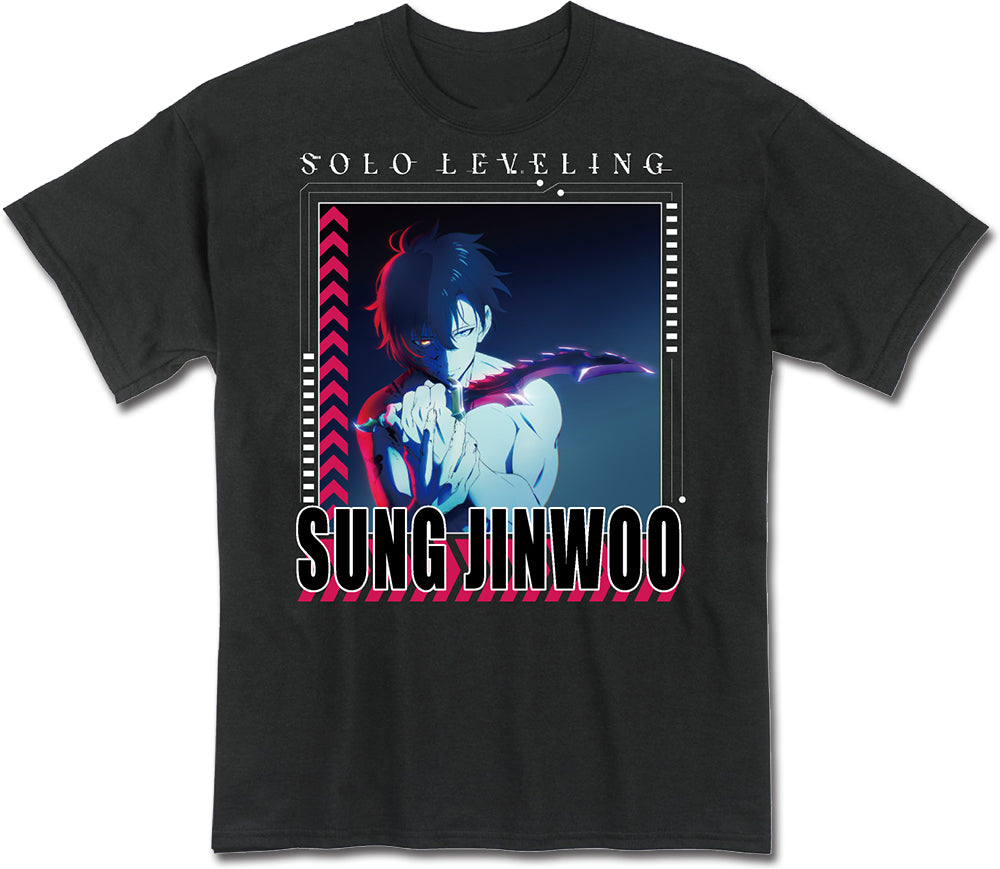 SOLO LEVELING - SONG JIN-WOO TEASER BLACK MEN'S T-SHIRT