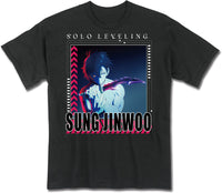 Thumbnail for SOLO LEVELING - SONG JIN-WOO TEASER BLACK MEN'S T-SHIRT