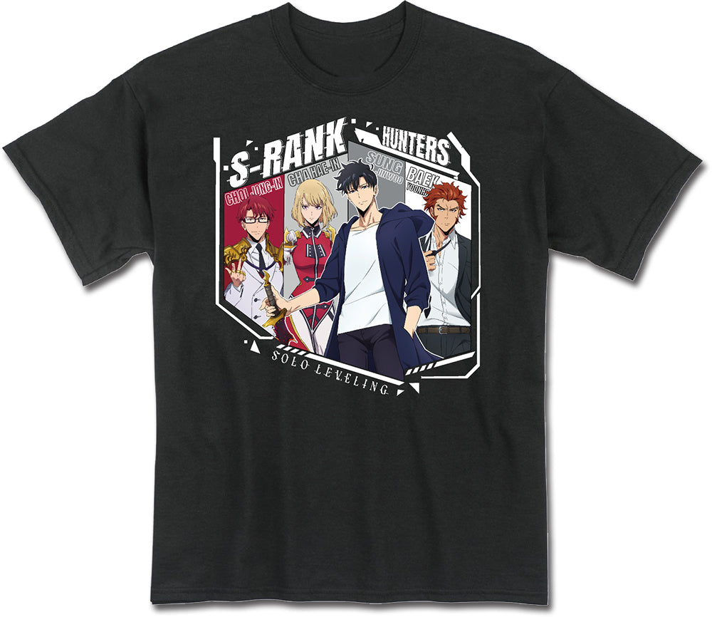 SOLO LEVELING - S RANK HUNTERS GROUPS BLACK MEN'S T-SHIRT