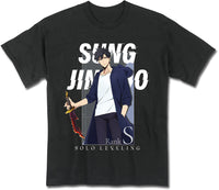 Thumbnail for SOLO LEVELING - SUNG JINWOO STAND ART VERSION BLACK MEN'S T-SHIRT