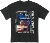 Thumbnail for SOLO LEVELING - SUNG JINWOO FIGHTING SCREENSHOT BLACK MEN'S T-SHIRT