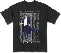 Thumbnail for SOLO LEVELING - SUNG JINWOO SYSTEM STYLE BLACK MEN'S T-SHIRT