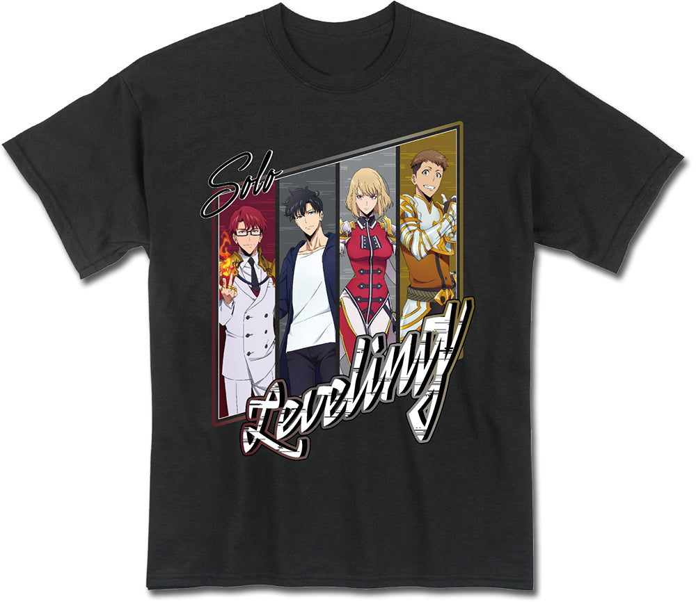 SOLO LEVELING - CHARACTER GROUP BLACK T-SHIRT