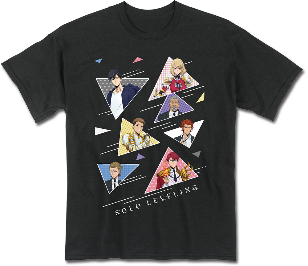 SOLO LEVELING - GROUP CHARACTER ART BLACK MEN'S T-SHIRT