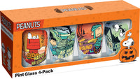 Thumbnail for Peanuts Halloween Pumpkin Fun Drinking Glass Set (4-Pack / 16oz / Packaged) – 4 PC PPK