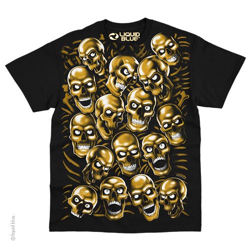 Skull Pile Gold T-Shirt