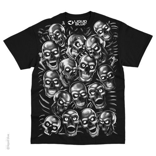 Skull Pile Gray T-Shirt
