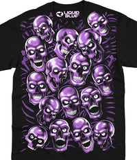 Thumbnail for Skull Pile PUR/BLA T-Shirt